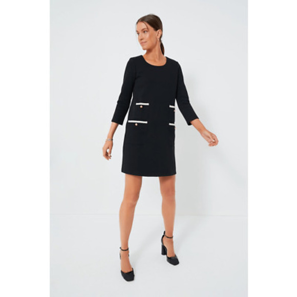 Tuckernuck Black Francoise Mod Mini Dress - Picture 1 of 2